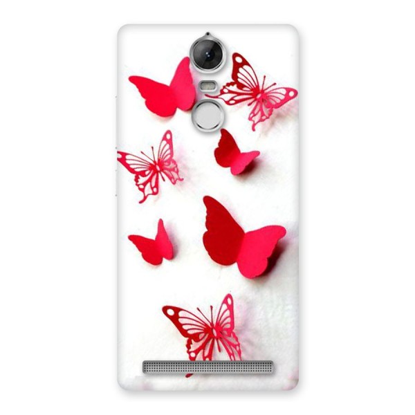 Red Butterflies Back Case for Vibe K5 Note