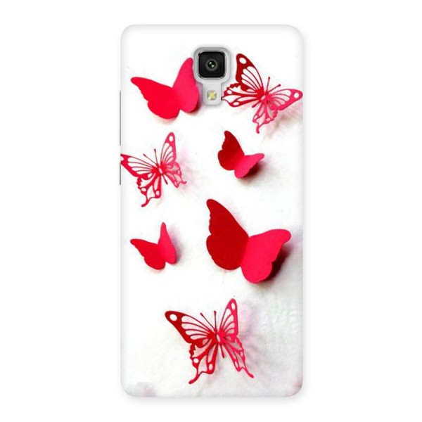 Red Butterflies Back Case for Xiaomi Mi 4