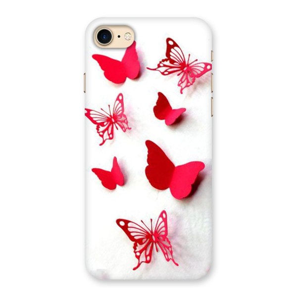 Red Butterflies Back Case for iPhone 7