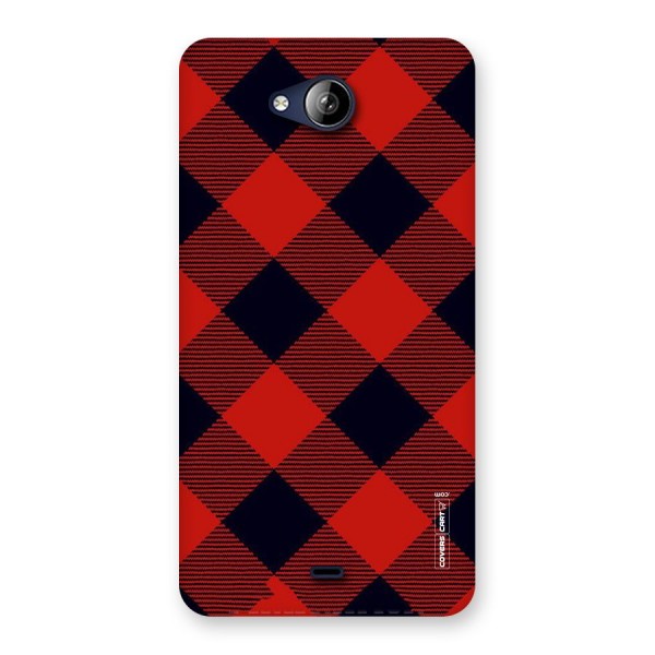 Red Diagonal Check Back Case for Canvas Play Q355
