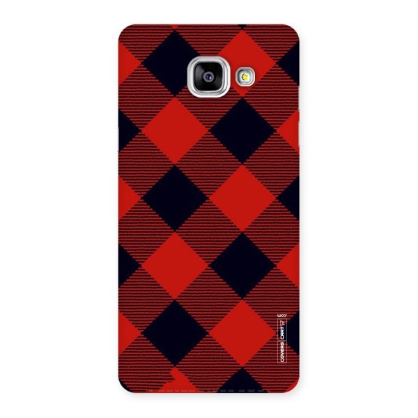 Red Diagonal Check Back Case for Galaxy A5 2016