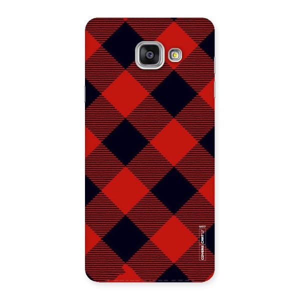 Red Diagonal Check Back Case for Galaxy A7 2016