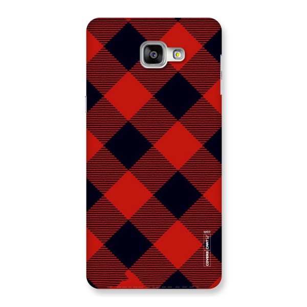 Red Diagonal Check Back Case for Galaxy A9