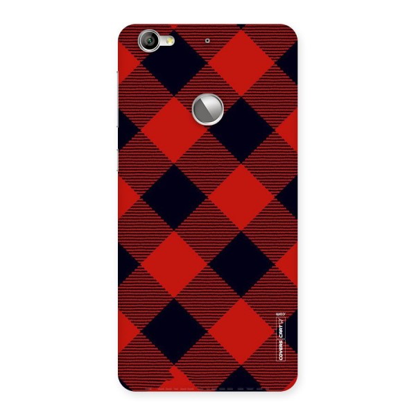 Red Diagonal Check Back Case for LeTV Le 1s