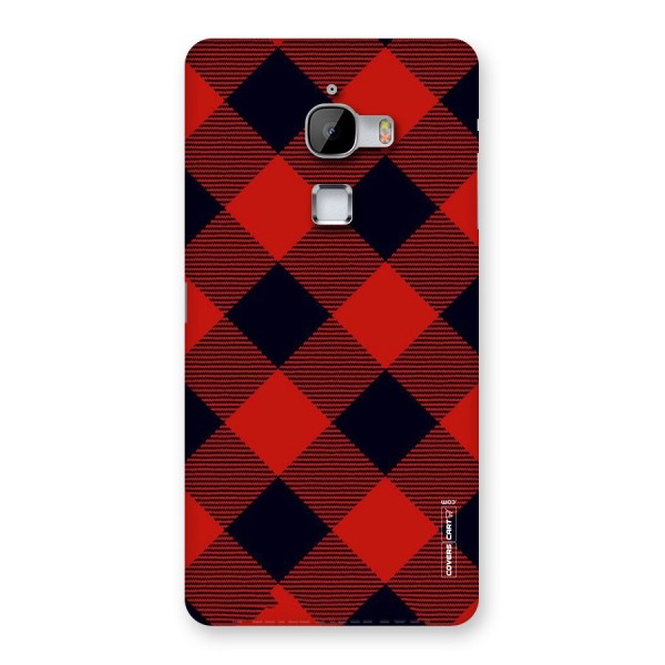 Red Diagonal Check Back Case for LeTv Le Max