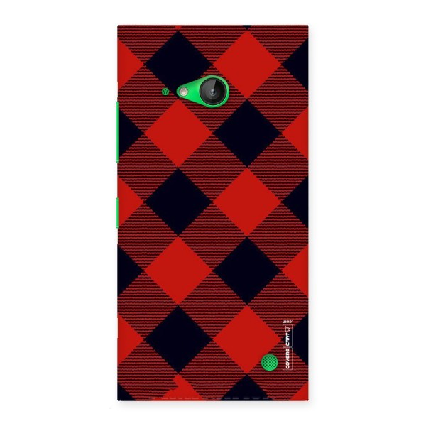 Red Diagonal Check Back Case for Lumia 730