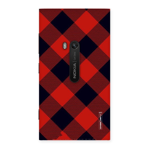 Red Diagonal Check Back Case for Lumia 920