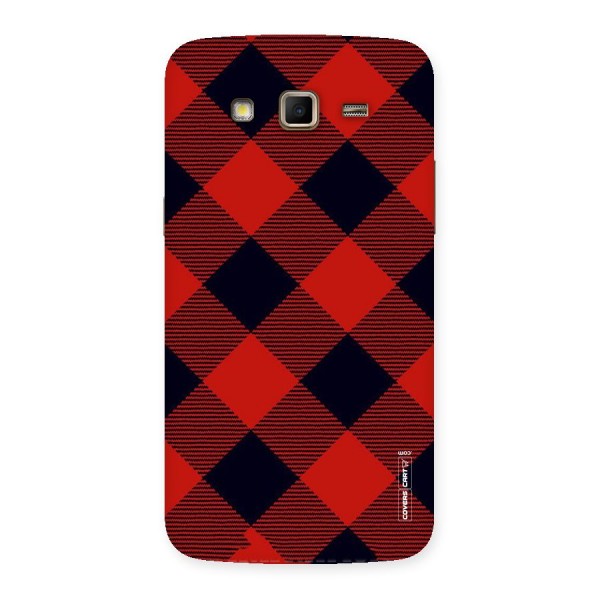 Red Diagonal Check Back Case for Samsung Galaxy Grand 2