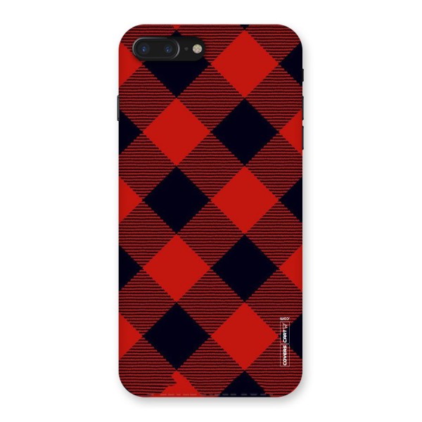 Red Diagonal Check Back Case for iPhone 7 Plus