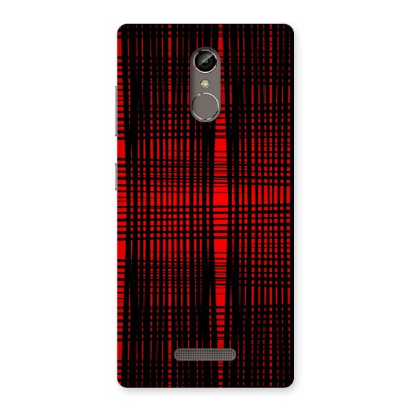 Red Net Design Back Case for Gionee S6s