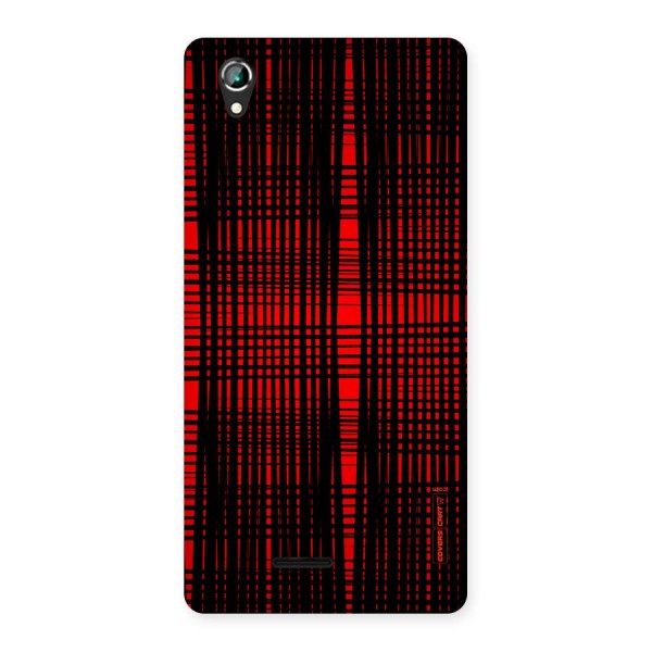 Red Net Design Back Case for Lava Iris 800
