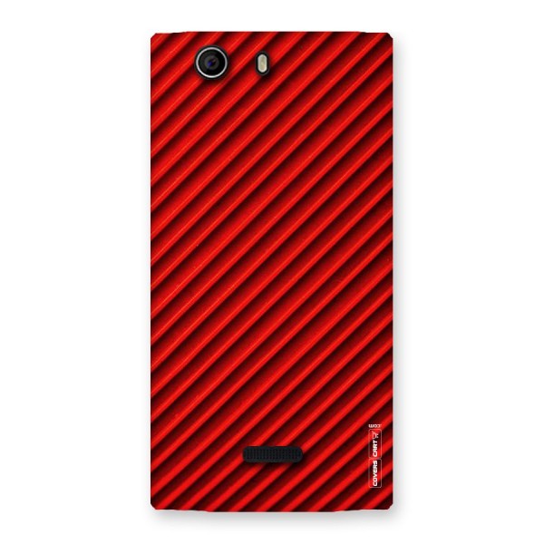 Red Rugged Stripes Back Case for Canvas Nitro 2 E311