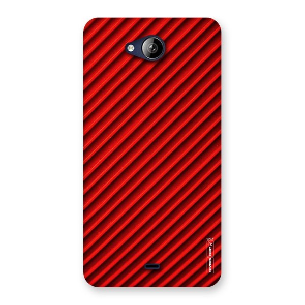 Red Rugged Stripes Back Case for Canvas Play Q355