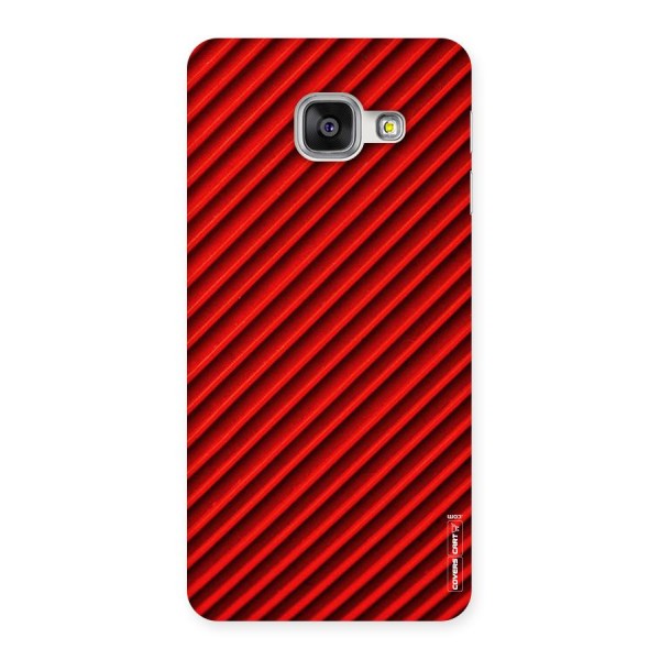 Red Rugged Stripes Back Case for Galaxy A3 2016