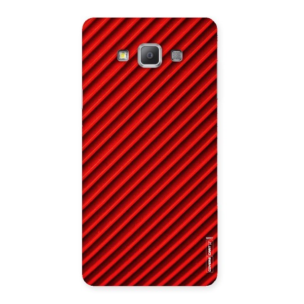 Red Rugged Stripes Back Case for Galaxy A7