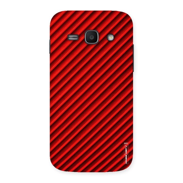 Red Rugged Stripes Back Case for Galaxy Ace 3