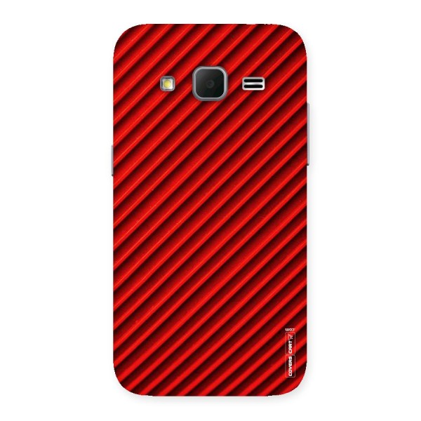 Red Rugged Stripes Back Case for Galaxy Core Prime