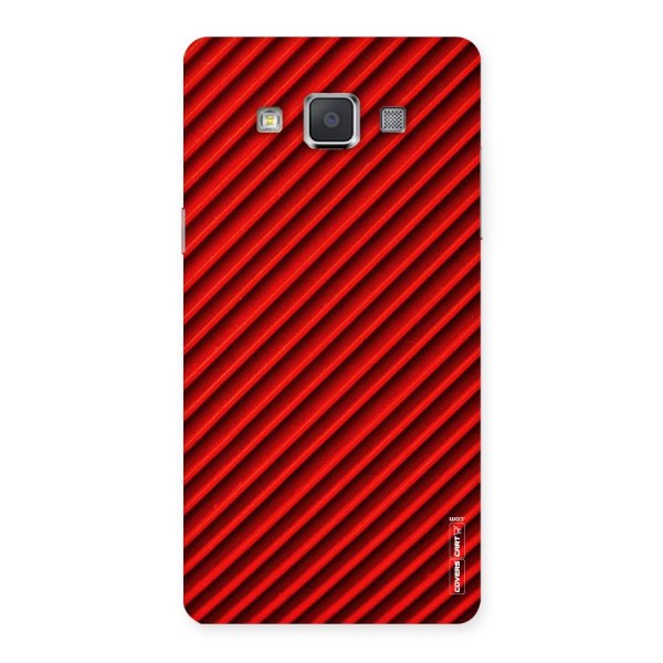 Red Rugged Stripes Back Case for Galaxy Grand Max