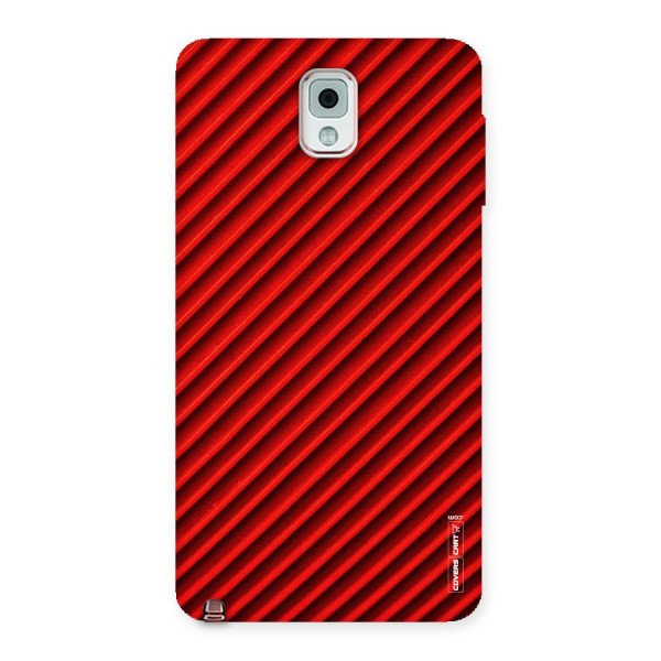 Red Rugged Stripes Back Case for Galaxy Note 3