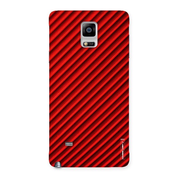 Red Rugged Stripes Back Case for Galaxy Note 4
