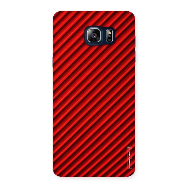 Red Rugged Stripes Back Case for Galaxy Note 5