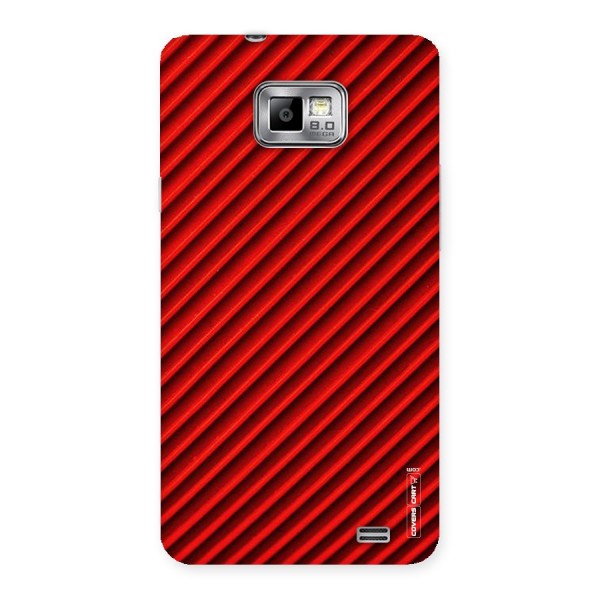 Red Rugged Stripes Back Case for Galaxy S2