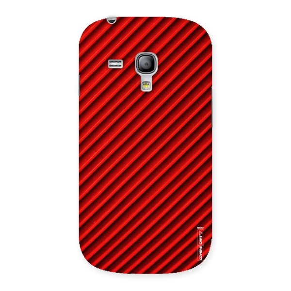 Red Rugged Stripes Back Case for Galaxy S3 Mini
