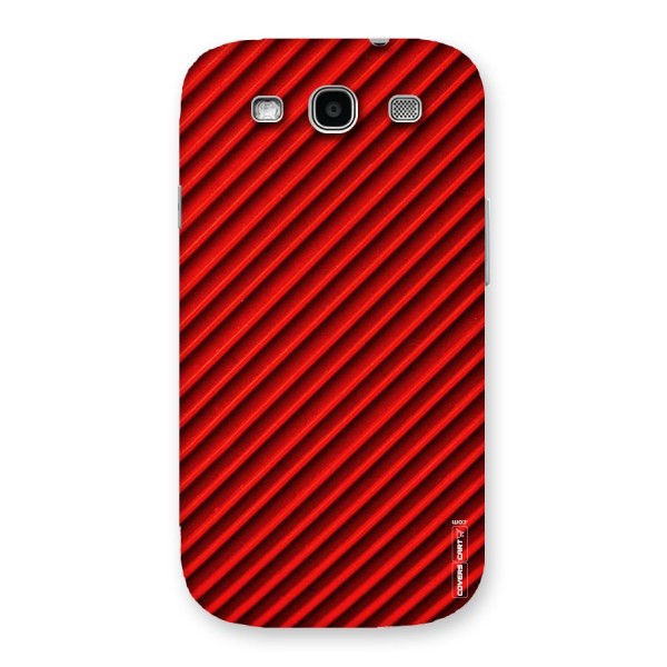 Red Rugged Stripes Back Case for Galaxy S3 Neo