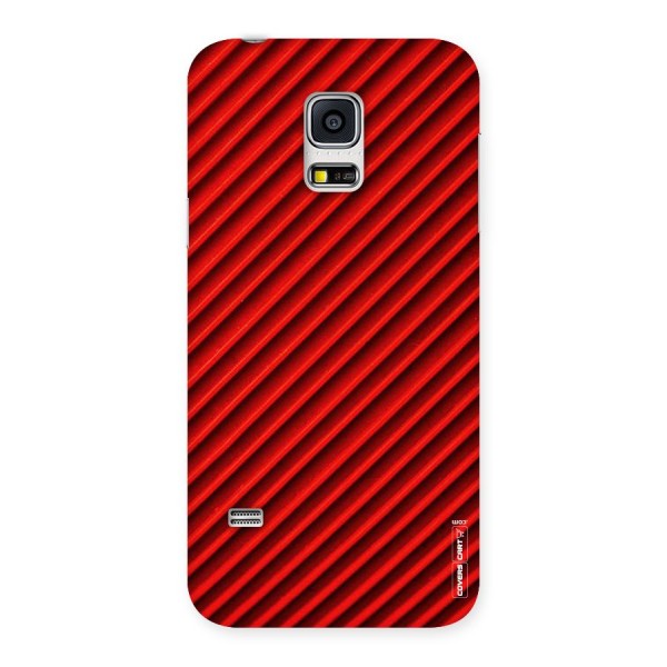 Red Rugged Stripes Back Case for Galaxy S5 Mini