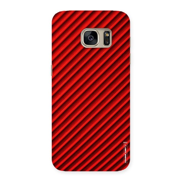 Red Rugged Stripes Back Case for Galaxy S7