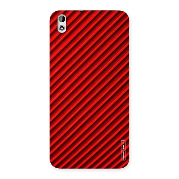 Red Rugged Stripes Back Case for HTC Desire 816
