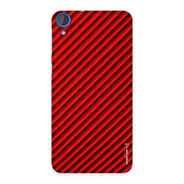 Red Rugged Stripes Back Case for HTC Desire 820