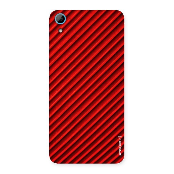 Red Rugged Stripes Back Case for HTC Desire 826