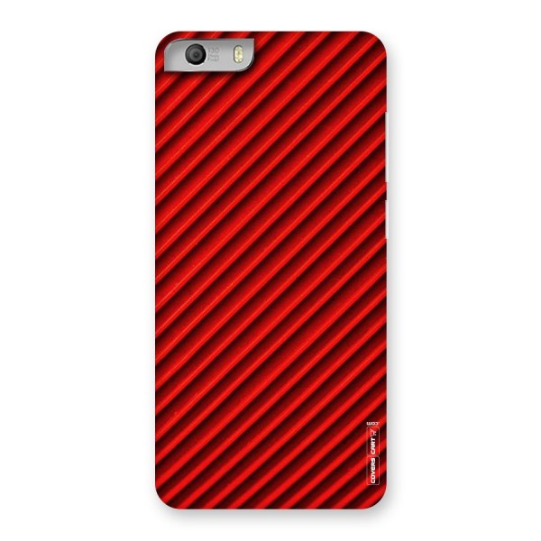 Red Rugged Stripes Back Case for Micromax Canvas Knight 2