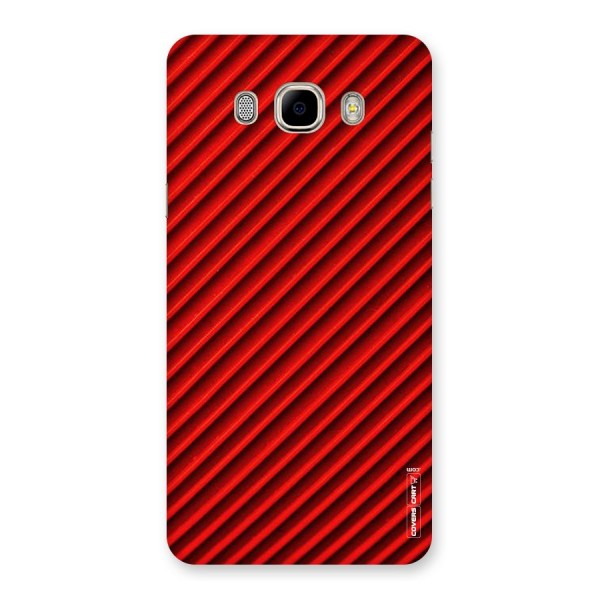 Red Rugged Stripes Back Case for Samsung Galaxy J7 2016