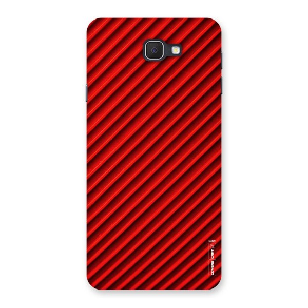 Red Rugged Stripes Back Case for Samsung Galaxy J7 Prime