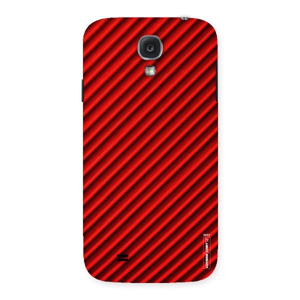 Red Rugged Stripes Back Case for Samsung Galaxy S4