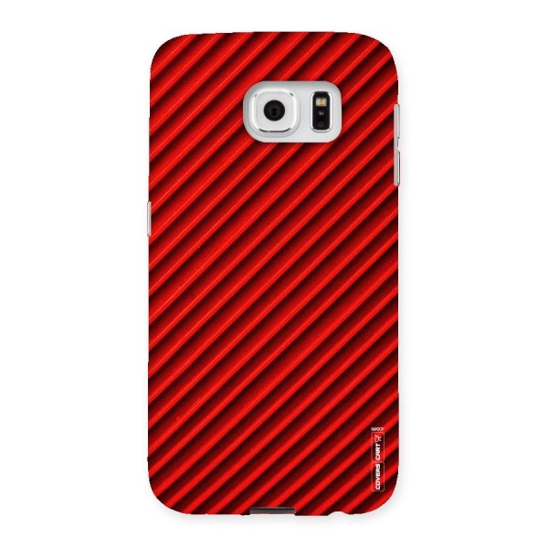 Red Rugged Stripes Back Case for Samsung Galaxy S6