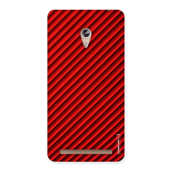 Red Rugged Stripes Back Case for Zenfone 6