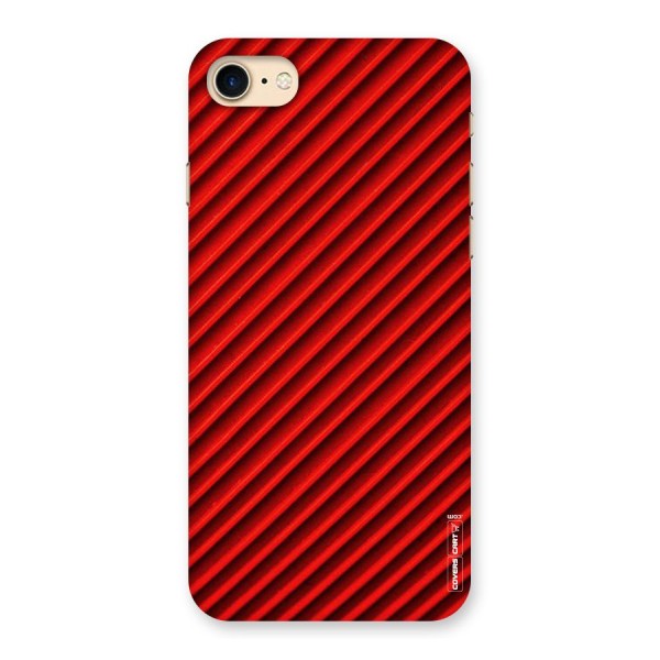Red Rugged Stripes Back Case for iPhone 7