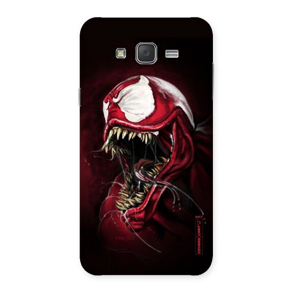Red Venom Artwork Back Case for Galaxy J7