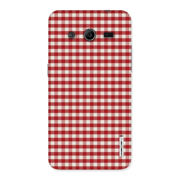 Red White Check Back Case for Galaxy Core 2