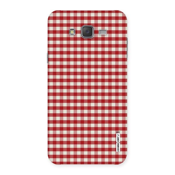 Red White Check Back Case for Galaxy J7