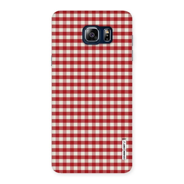 Red White Check Back Case for Galaxy Note 5