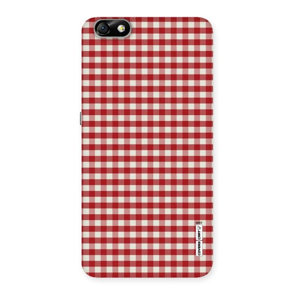 Red White Check Back Case for Honor 4X