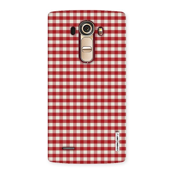 Red White Check Back Case for LG G4