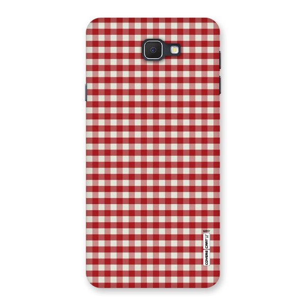 Red White Check Back Case for Samsung Galaxy J7 Prime