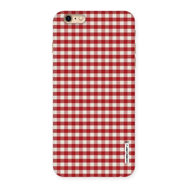 Red White Check Back Case for iPhone 6 Plus 6S Plus