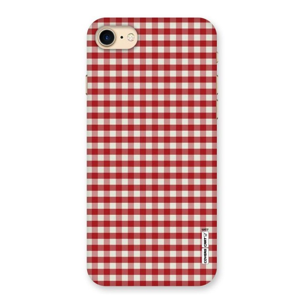 Red White Check Back Case for iPhone 7