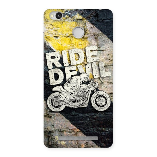 Ride Devil Back Case for Redmi 3S Prime